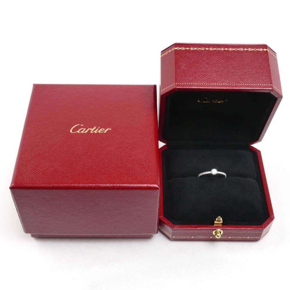 CARTIER Silver Diamond Eternity Ring - Picture 8 of 8